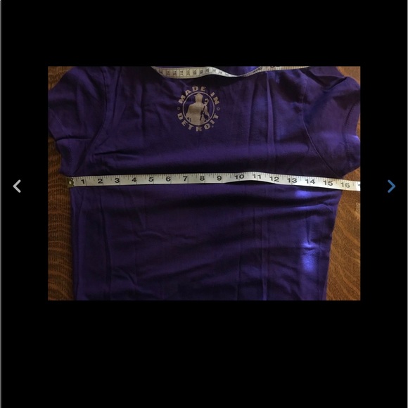 Made In Detroit Purple Winged Tire Logo T-shirt L - Picture 5 of 6